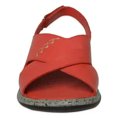 Mammamia D26Ys-2425 Günlük Kırmızı Kadın Sandalet - 3
