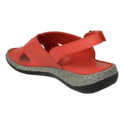 Mammamia D26Ys-2425 Günlük Kırmızı Kadın Sandalet - 4