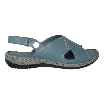 Mammamia D26Ys-2425 Günlük Mavi Kadın Sandalet - Mammamia (1)