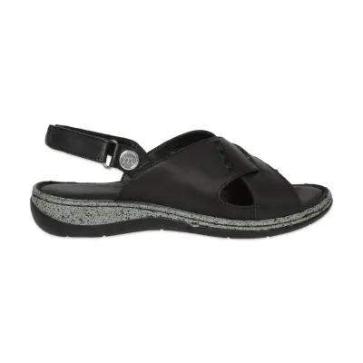 Mammamia D26Ys-2425 Günlük Siyah Kadın Sandalet - Mammamia (1)