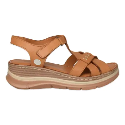 Mammamia D26Ys-2590 Günlük Taba Kadın Sandalet - Mammamia (1)