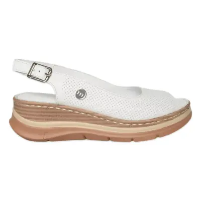 Mammamia D26Ys-2605 Günlük Beyaz Kadın Sandalet - Mammamia (1)