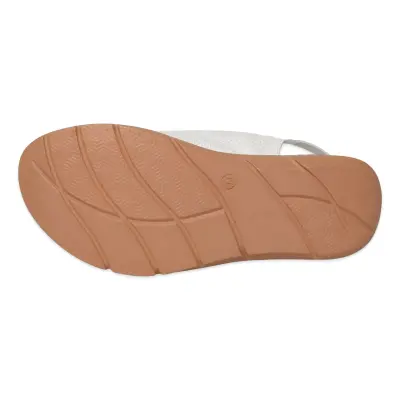 Mammamia D26Ys-2605 Günlük Beyaz Kadın Sandalet - 5