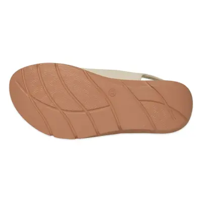 Mammamia D26Ys-2605 Günlük Krem Kadın Sandalet - 5