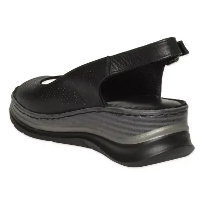 Mammamia D26Ys-2605 Günlük Siyah Kadın Sandalet - 4