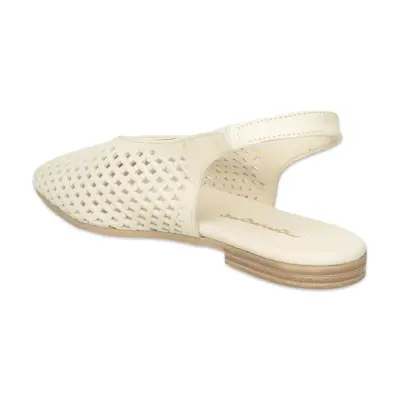 Mammamia D26Ys-2700 Günlük Krem Kadın Sandalet - 4