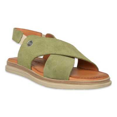 Mammamia D26Ys-2710 Günlük Haki Kadın Sandalet - Mammamia