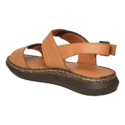 Mammamia D26Ys-2745 Günlük Taba Kadın Sandalet - 4