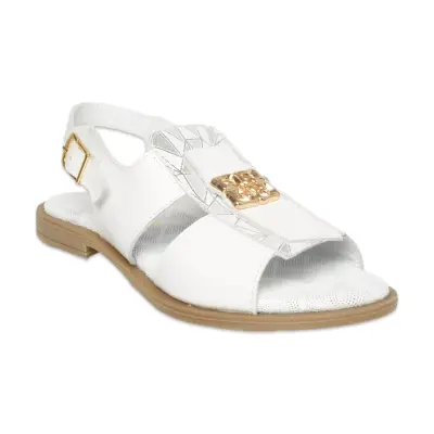 Mammamia D26Ys-2780 Günlük Beyaz Kadın Sandalet - 1