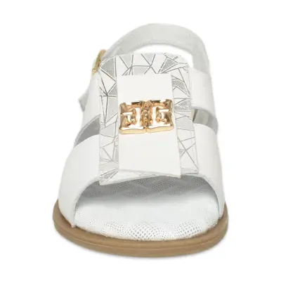 Mammamia D26Ys-2780 Günlük Beyaz Kadın Sandalet - 3