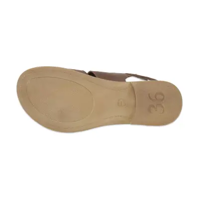 Mammamia D26Ys-2780 Günlük Kahverengi Kadın Sandalet - 5