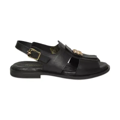 Mammamia D26Ys-2780 Günlük Siyah Kadın Sandalet - 2