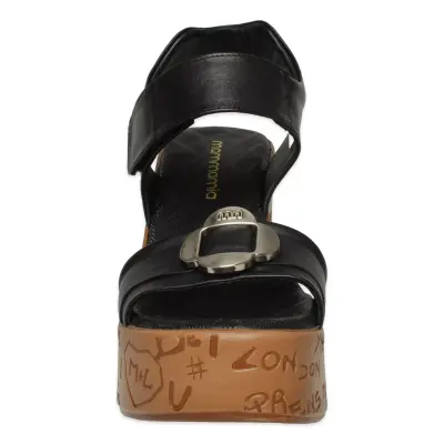 Mammamia D26Ys-2835 Günlük Siyah Kadın Sandalet - 3