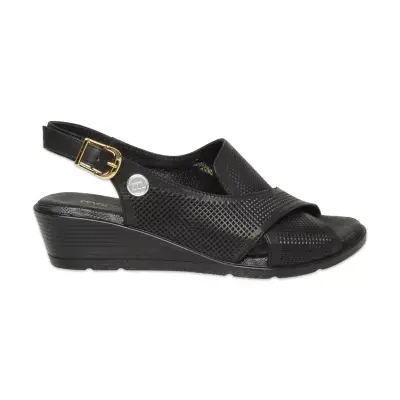 Mammamia D26Ys-2840 Günlük Siyah Kadın Sandalet - Mammamia (1)