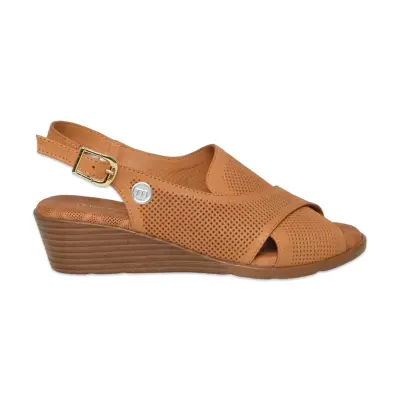 Mammamia D26Ys-2840 Günlük Taba Kadın Sandalet - 2