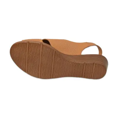 Mammamia D26Ys-2840 Günlük Taba Kadın Sandalet - 5