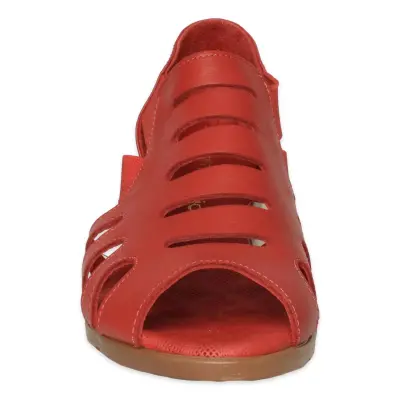 Mammamia D26Ys-2855 Günlük Kırmızı Kadın Sandalet - 3