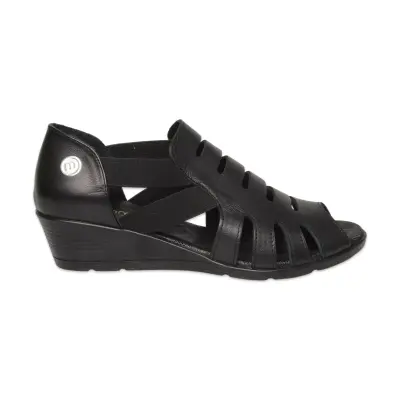Mammamia D26Ys-2855 Günlük Siyah Kadın Sandalet - 2