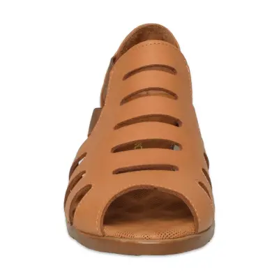 Mammamia D26Ys-2855 Günlük Taba Kadın Sandalet - 3