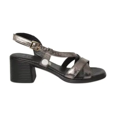 Mammamia D26Ys-5025 Günlük Platin Kadın Sandalet - Mammamia (1)