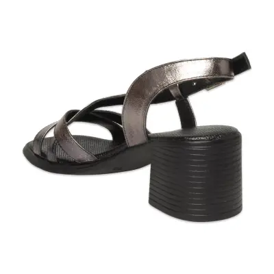 Mammamia D26Ys-5025 Günlük Platin Kadın Sandalet - 4