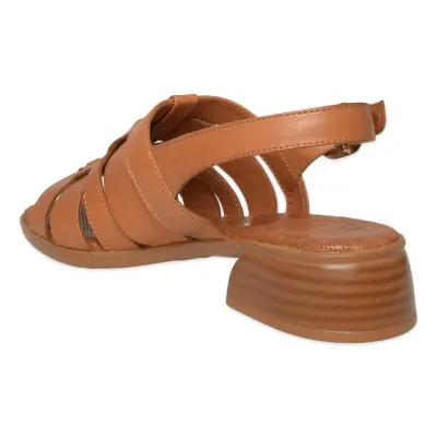 Mammamia D26Ys-5100 Günlük Taba Kadın Sandalet - 4