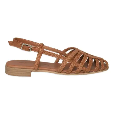 Mammamia D26Ys-5245 Günlük Kahverengi Kadın Sandalet - Mammamia (1)