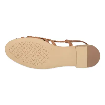 Mammamia D26Ys-5245 Günlük Kahverengi Kadın Sandalet - 5