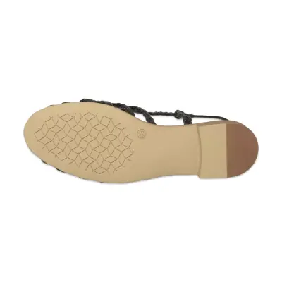 Mammamia D26Ys-5245 Günlük Siyah Kadın Sandalet - 5