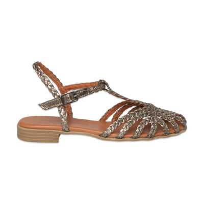 Mammamia D26Ys-5275 Günlük Platin Kadın Sandalet - Mammamia (1)