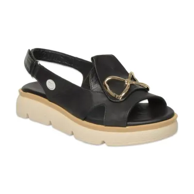 Mammamia D26Ys-5300 Günlük Siyah Kadın Sandalet 