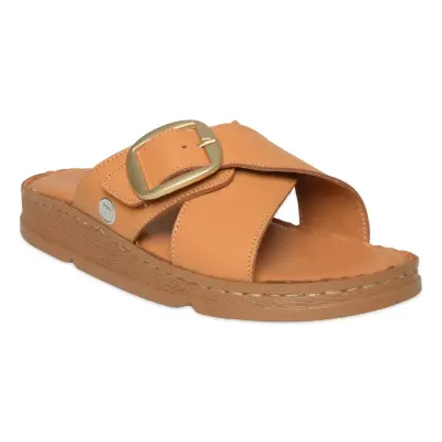 Mammamia D26Yt-1360 Günlük Taba Kadın Terlik - 1