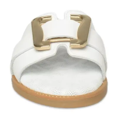 Mammamia D26Yt-1430 Günlük Beyaz Kadın Terlik - 3