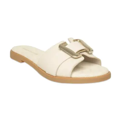 Mammamia D26Yt-1430 Günlük Krem Kadın Terlik 