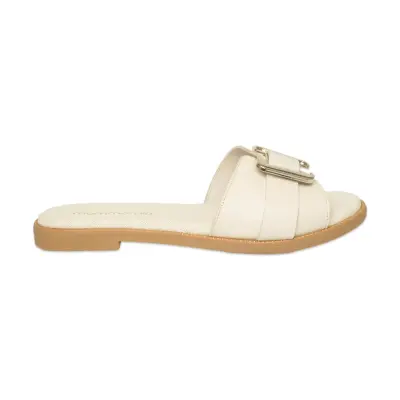 Mammamia D26Yt-1430 Günlük Krem Kadın Terlik - Mammamia (1)