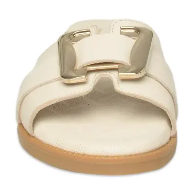 Mammamia D26Yt-1430 Günlük Krem Kadın Terlik - 3