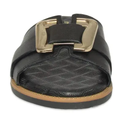 Mammamia D26Yt-1430 Günlük Siyah Kadın Terlik - 3