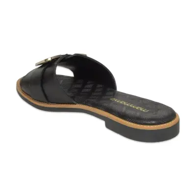 Mammamia D26Yt-1430 Günlük Siyah Kadın Terlik - 4