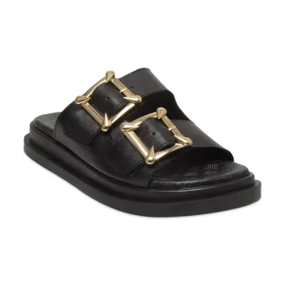 Mammamia D26Yt-1780 Günlük Siyah Kadın Terlik 