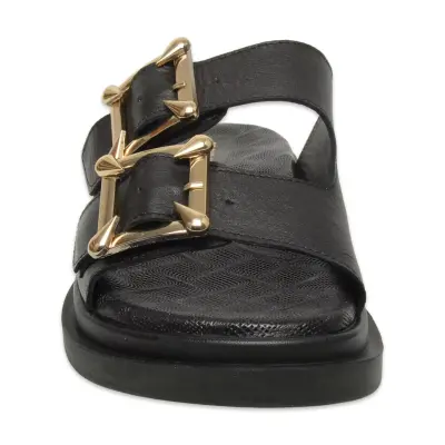 Mammamia D26Yt-1780 Günlük Siyah Kadın Terlik - 3