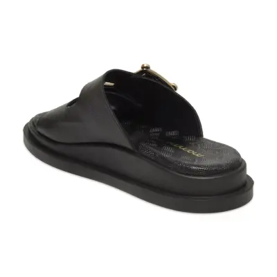 Mammamia D26Yt-1780 Günlük Siyah Kadın Terlik - 9