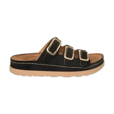 Mammamia D26Yt-1865 Günlük Siyah Kadın Terlik - Mammamia (1)