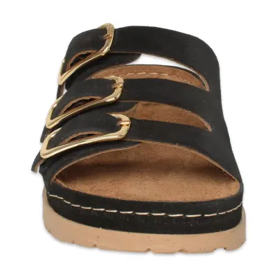 Mammamia D26Yt-1865 Günlük Siyah Kadın Terlik - 3