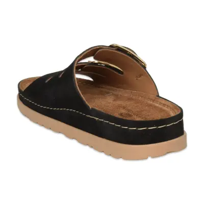 Mammamia D26Yt-1865 Günlük Siyah Kadın Terlik - 4