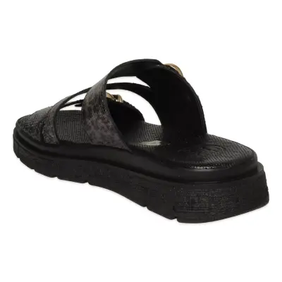 Mammamia D26Yt-6050 Günlük Leopar Kadın Terlik - 4
