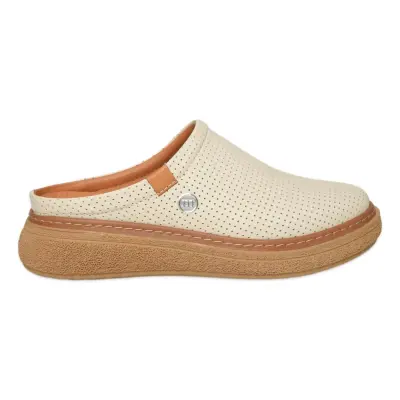 Mammamia D26Yt-6170 Günlük Krem Kadın Terlik - Mammamia (1)