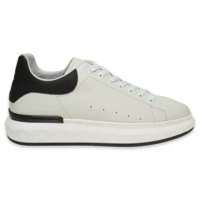 Marcomen 19369 Günlük Deri Sneakers Beyaz-Siyah Erkek Spor Ayakkabı - 2