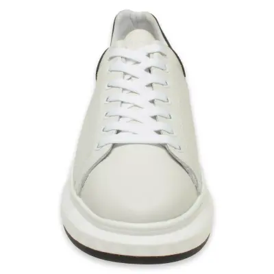 Marcomen 19369 Günlük Deri Sneakers Beyaz-Siyah Erkek Spor Ayakkabı - 3