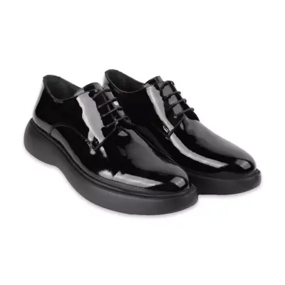 Marcomen 20184 Günlük Siyah Rugan Erkek Ayakkabı - 3