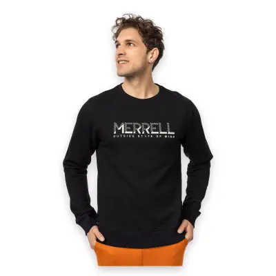 Merrell M25Smithm Outdoor Sweat Siyah Erkek Sweatshirt - 5